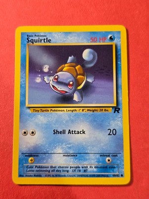 2000 Pokemon Team Rocket Unlimited #68 Squirtle, C, NF/H, cds2