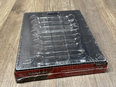 #ad New Snap on™ 10 thru 19 mm 12 point box SHORT COmbination Wrench SET OEXSM710B $299.99