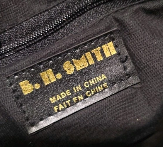 Bolso Bandolera BH Smith Hecho por el Hombre Cuero Pequeño Negro Foto 3 de 4