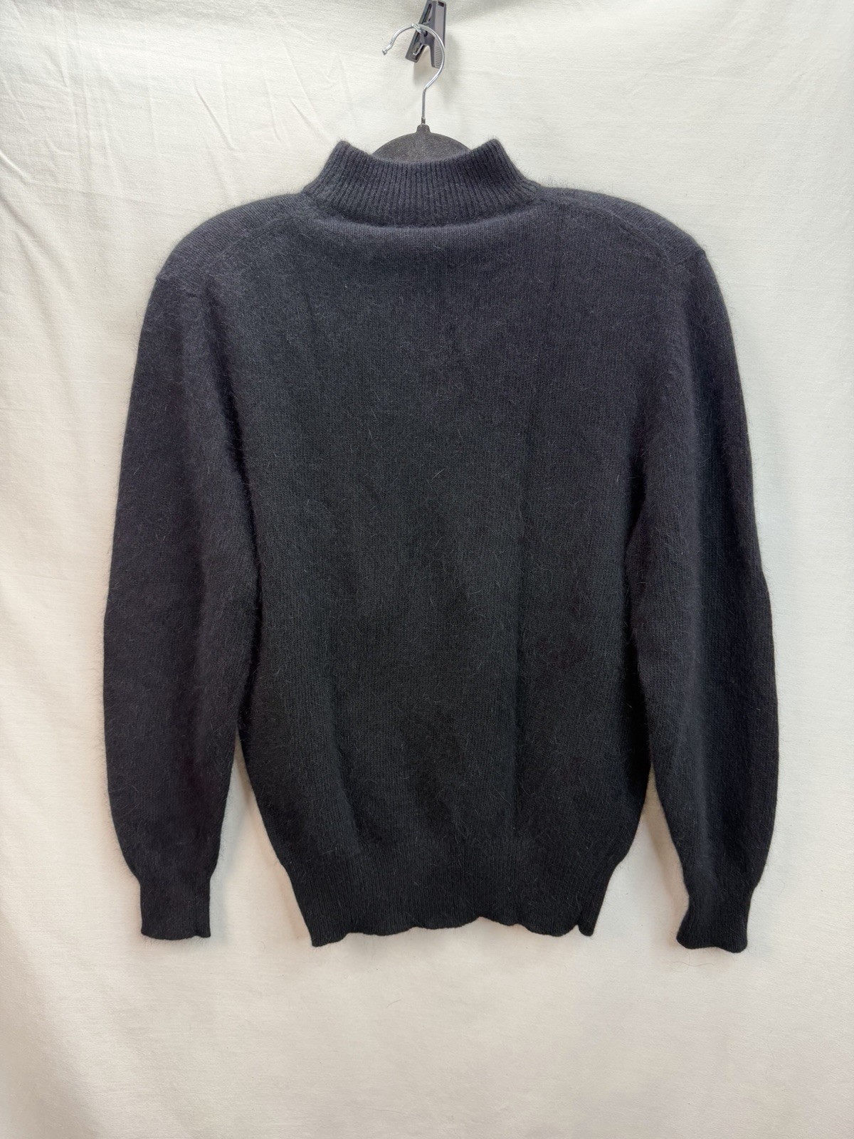 Club Classic Price Club Women’s Black Lambswool Angora Blend Sweater Sz M Padded