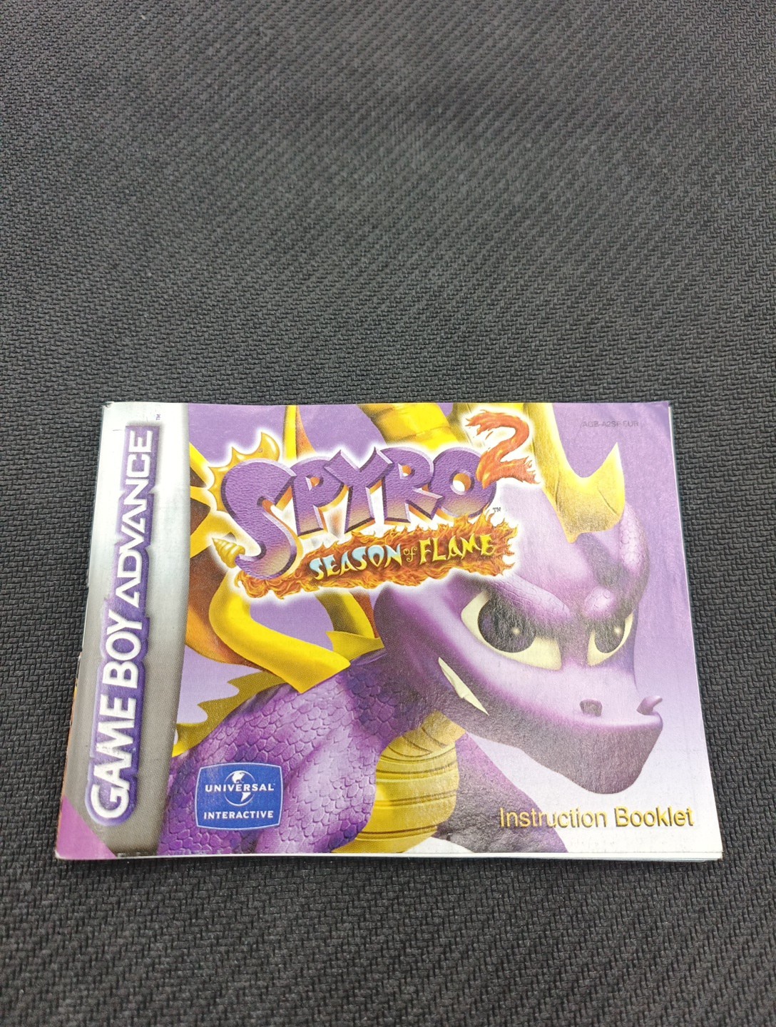 Notice Nintendo Game Boy Advance GBA Spyro 2 Season Of Flame - Version EUR Fr