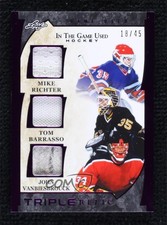 2022-23 Leaf ITG Used Purple 18/45 Mike Richter Tom Barrasso #GTR-12 HOF 11jd