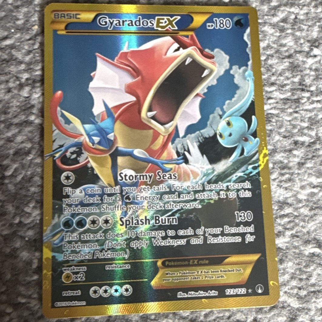 The Pokémon Company Pokémon TCG Gyarados EX 123/122 Breakpoint Secret Rare Holo