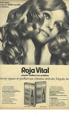 PUBLICITE  1972  ROJA VITAL vitaliseur cheveux