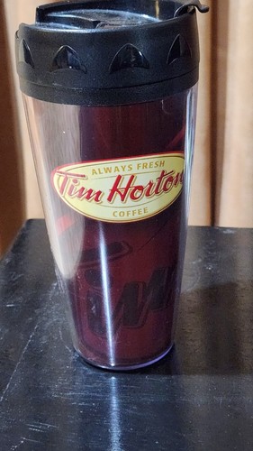 Tim Hortons Always Fresh 16oz Travel Coffee Mug Brown Plastic - Picture 2 of 2