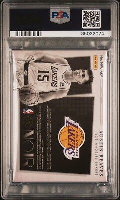2021 Panini Noir Austin Reaves Rookie New Wave Jersey /99