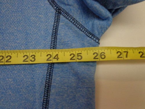 Men's Pebble Beach Performance Quarter Zip Shirt, Size XL Blue Long Sleeve - Picture 4 of 6