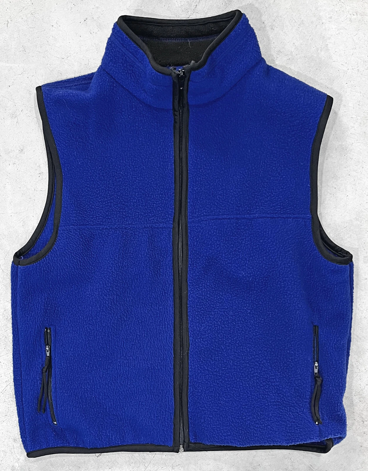 K.A.D. Clothing Co. VTG U.S.A. Made Full Zip Pocket Fleece Vest Men's Medium