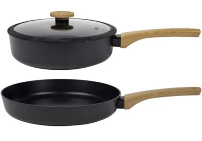 Sabatier Pfannenset Induktion Topfset Schmorpfanne 24cm Pfanne 28cm 3tlg ALUGUSS