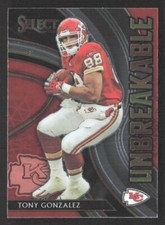 2020 Select  Football Tony Gonzalez #U25 Unbreakable   Kansas City Chiefs