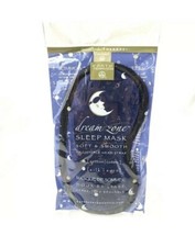 Earth Therapeutics Dream Zone Sleep Mask Blue Stars  Moons Cotton Silk Nip