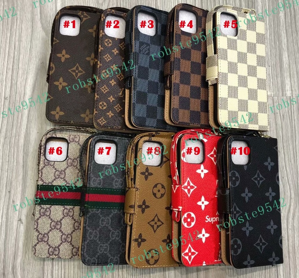 Leather Wallet Flip Case Cover for iPhone 16 Pro Max/Plus/15/14/13/12/11/8L V1