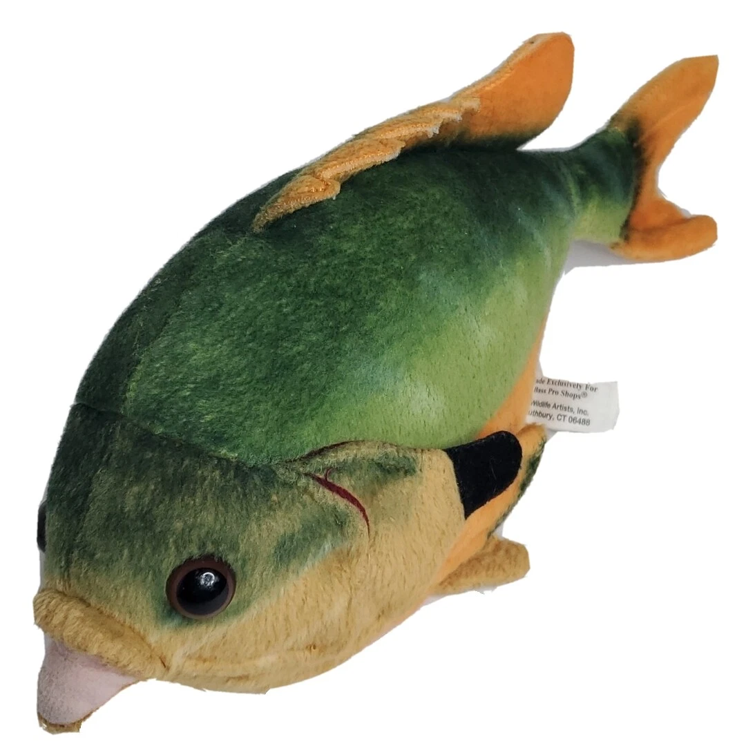 Bass Pro Shops Stuffed Fish Bluegill Pillow Fishing Decor 14 Long 8 Wide