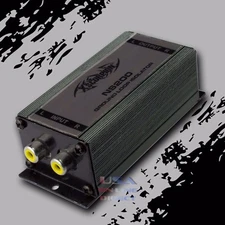 200A CAR HOME MARINE STEREO RCA NOISE FILTER GROUND LOOP ISOLATOR ALUMINUM CAS 