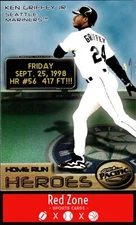 1998 Pacific Home Run Heroes - #3 Ken Griffey Jr. NM. HOF QTY