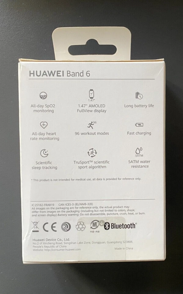 Huawei Band 6 Fitness Tracker - Graphite Black All Day SpO2 Monitoring (INC VAT) - Image 2 of 2