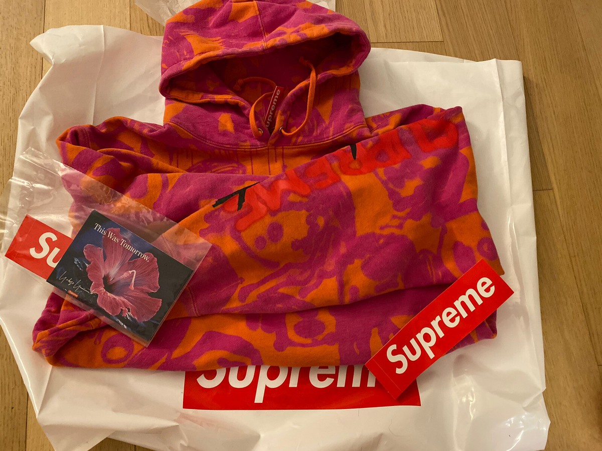 Supreme Yohji Yamamoto Hooded Sweatshirt Hoodie Orange Size M 