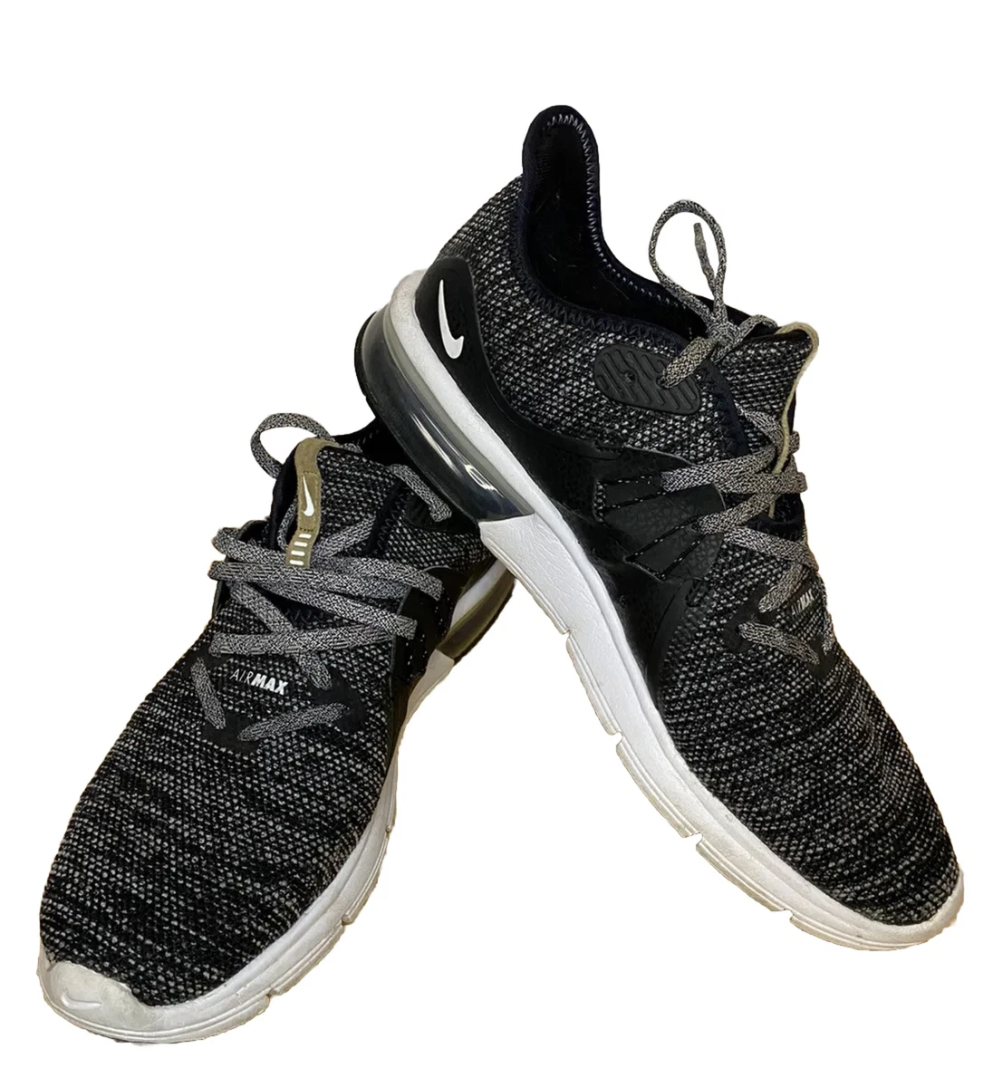 Nike air max sequent 3 black white dark hotsell grey