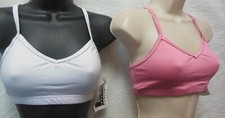 Camisole dance bra many colors child/ladies spandex frontlined crisscross back