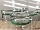 (6) Vintage Libbey Polka Dot Red Green Stripe Tumbler Cooler Glasses — photo 6