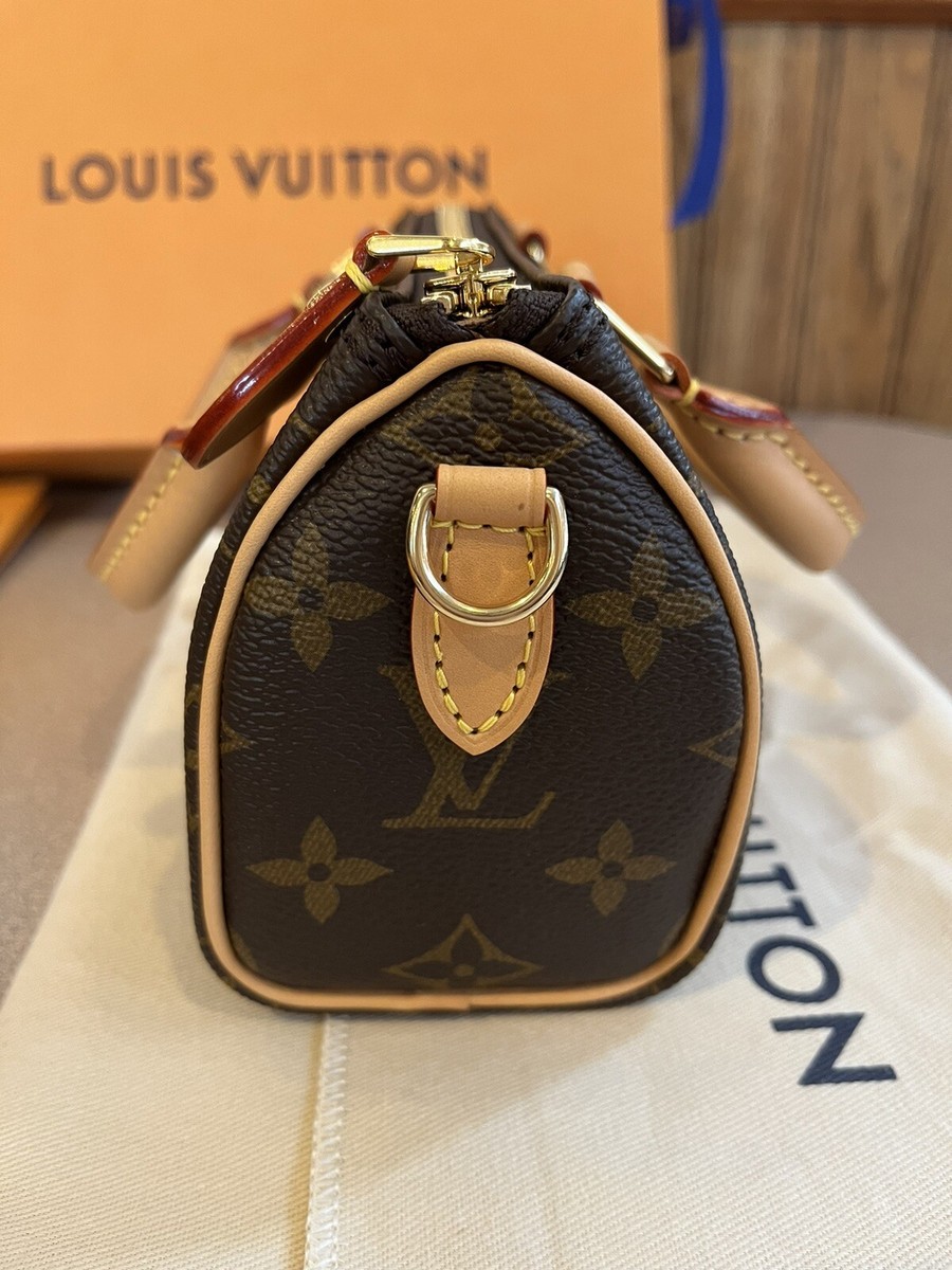 Louis Vuitton Nano Speedy monogram M81085 Made In France | eBay