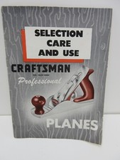 1951 Craftsman PLANES selection care and use Handbook illustrated Sears
