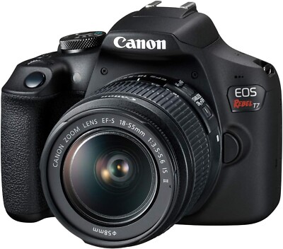 Canon EOS Rebel T7 24.1 MP Digital SLR Camera - Black (Kit with 18-55 Lens)
