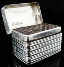 Antique Sterling Silver Nutmeg Grater, Nathaniel Mills, Birmingham 1832