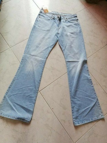 Jeans donna chiari denim a vita alta a zampa vintage leader jeans | eBay