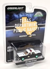 Greenlight 1/64 Dodge Diplomat 1981 Texas Police CHASE Diecast Model Car