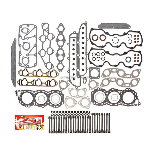 Juego de pernos de junta de culata para 84-86 Nissan Máxima 300ZX 3.0 SOHC 12V VG30 Foto 2 de 4