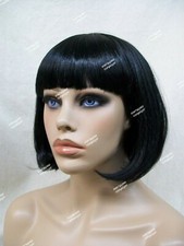 Black Partyrama Bob Wig 20s 30s Charleston Flapper Chicago Retro GoGo Mod 70s