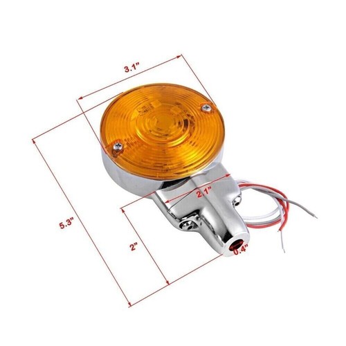 Motorcycle LED Flat Turn Signal Inserts Light For Harley Road King Glide Classic - Picture 6 of 12