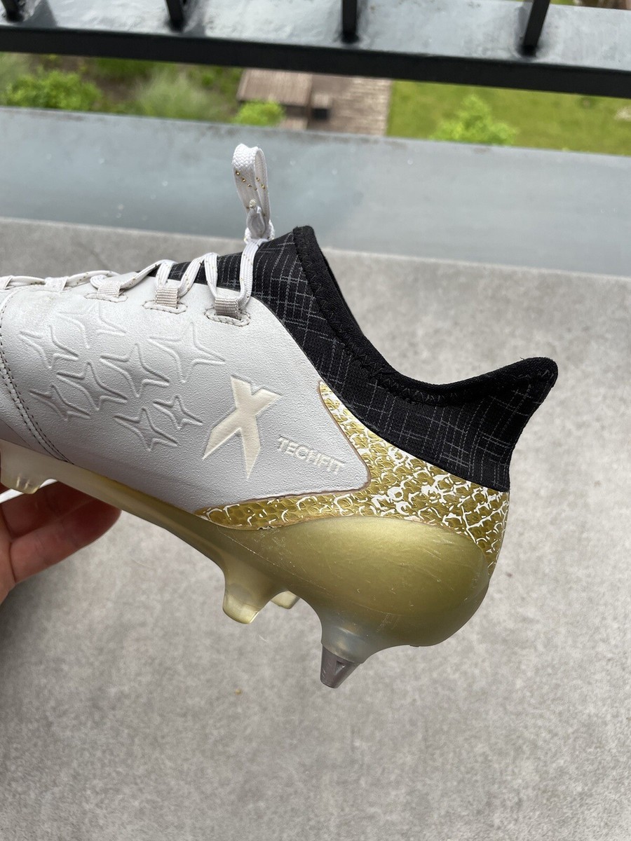Adidas Mens X 16.1 Pro SG S81959 White Gold Soccer Cleats