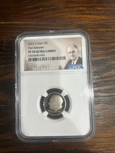 2022- S Clad Roosevelt Dime First Release NGC PF70 Ultra Cameo - Blue Label