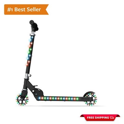 Jupiter Kids 2-Wheel Light-Up Scooter - Adjustable, Foldable, Safe Fun for Ag...