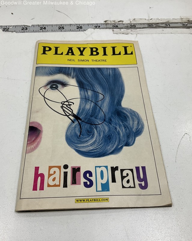 Hairspray Broadway Musical Playbill Signed by Cast Member