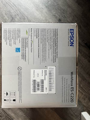 #ad Epson WorkForce ES C220 Compact Desktop Document Scanner NEVER BEEN OPENED $165.00