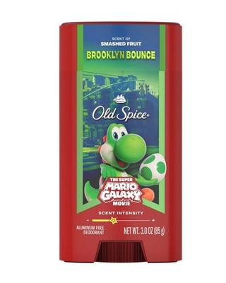 Old Spice Men Deodorant Mario Smashed Fruit Limited Edition 3oz Brooklyn Bounce