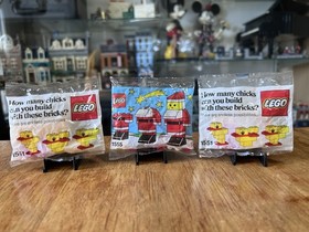 Sealed Vintage LEGO 9 Polybag Set Lot 10042 Flag 1551 1555 Santa 10068 10071 +++