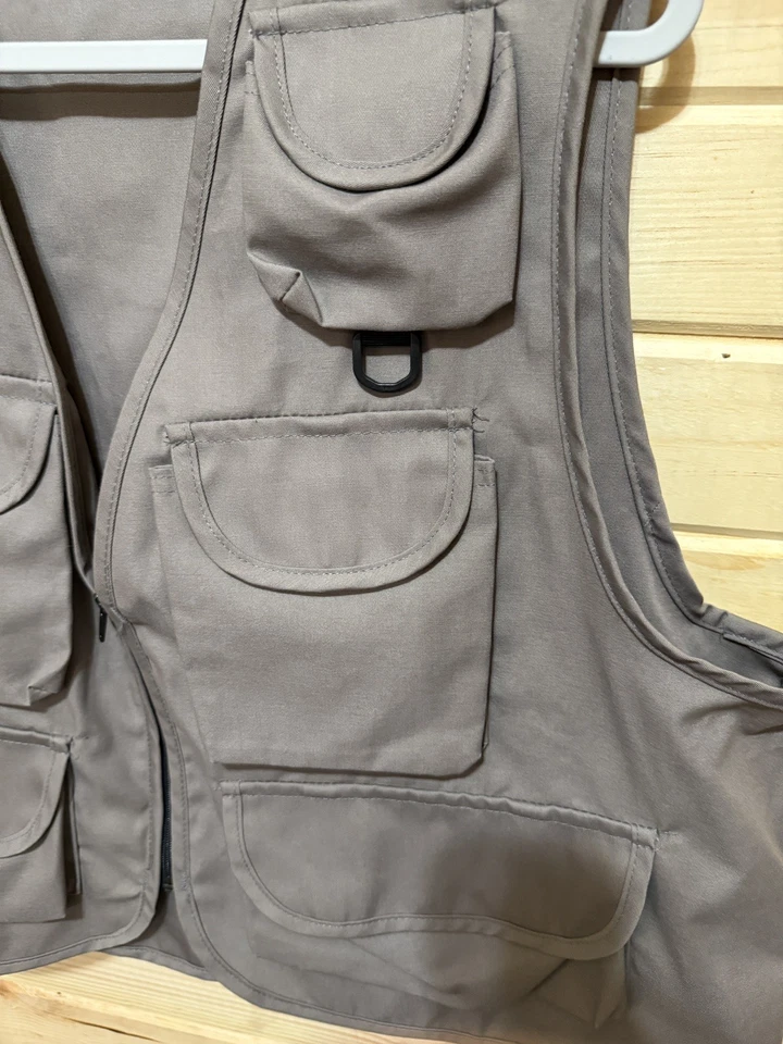 1906 Ideal Fly Fishing Made in USA Utility Vest Photography Camping Hunting 2XL - Image 4 of 4
