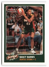 2001 Fleer Tradition WNBA #81 Quacy Barnes Seattle Storm