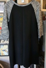 Anne Taylor Loft Black Dress Size 10P 3/4 Sleeve