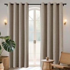 Blackout Curtains 72 Inches Long 2 Panels Burg, Room Darkening Curtains for B...