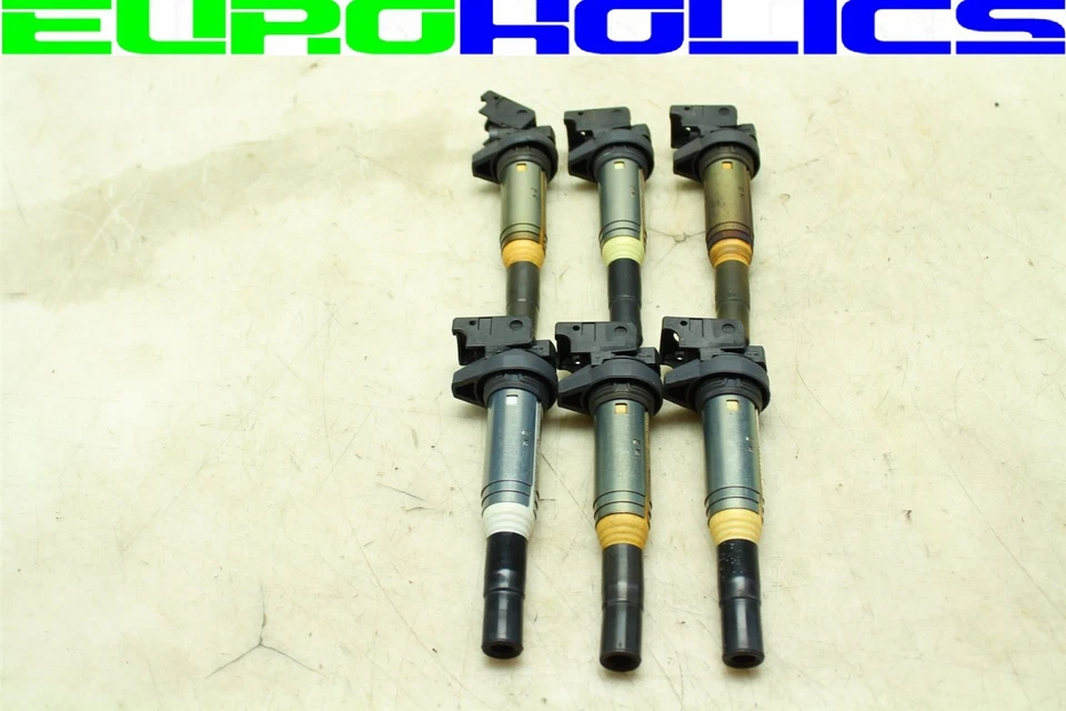 SET 6 OEM BMW Delphi F07 535i 11-19 N20 N55 Ignition Coil Ignitor 12137594596 - Image 1 of 4