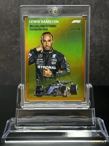2024 Topps Chrome Formula 1 #1954-6 Lewis Hamilton 1954 Gold Refractors #/50
