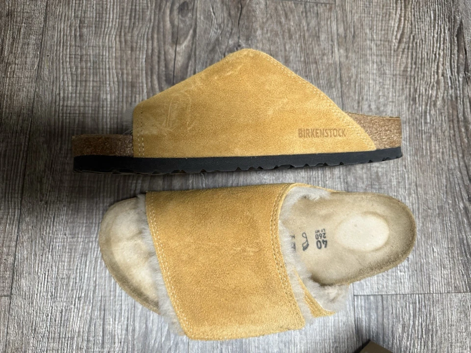 Toboganes de piel de oveja Stussy Birkenstock Solana - Caramelo - Talla 40 EU - US 9 L 7 M Foto 3 de 4