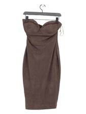 House Of CB London Bodycon Midi Dress M in Brown