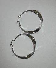 Elle Silver Hoop Earrings