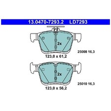 Satz Bremsbeläge Bremsklötze hinten für Seat Ateca KH7 Leon 5F1 SC 5F5 | 2442